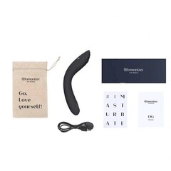 Стимулятор G-точки Womanizer OG c технологией Pleasure Air и вибрацией темно-серый