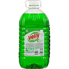 Средство для мытья посуды Velly light зеленое яблоко, 5кг