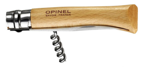 Нож складной перочинный Opinel Tradition №10 10VRI со штопором, 230 mm, дерево (001410)