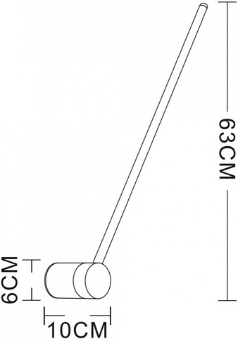 Настенный светодиодный светильник Arte Lamp POLIS A2027AP-1BK