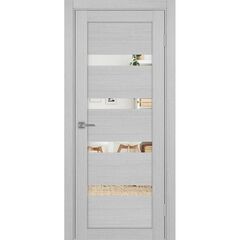 Купить Межкомнатная дверь экошпон Турин 505.12 дуб серый с зеркалом
