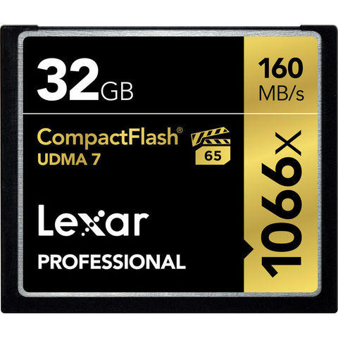 Карта памяти Lexar Compact Flash 32GB 1066X UDMA7 160Mb/s CF VPG-65