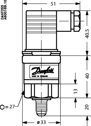 Преобразователь давления AKS 3000 Danfoss 060G1608