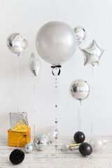 Большие шары на День Рождения Сет «Зеркальный»