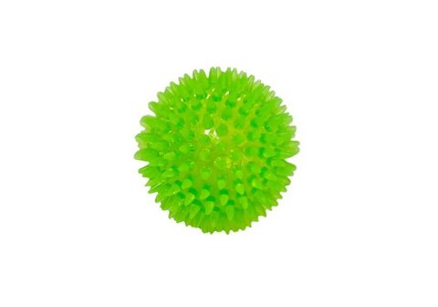Homepet игрушка для собак мячик с шипами с пищалкой зеленый 6,5 см