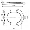 BelBagno BB062SC-GR Сиденье дюропласт, soft close, металлическое крепление, серое матовое