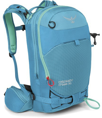 Картинка рюкзак горнолыжный Osprey Kresta 20 Powder Blue - 1