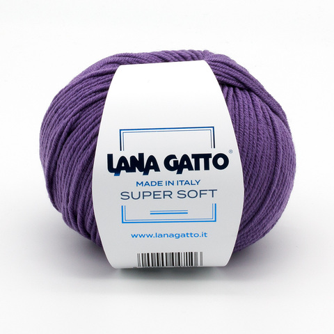 Пряжа Lana Gatto Super Soft 13335 лаванда (уп.10 мотков)