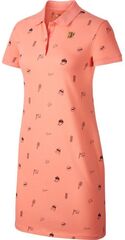Теннисное платье Nike Polo Dress Print - sunblush/brilliant orange