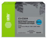 Картридж струйный Cactus CS-CC654 №901 черный (18мл) для HP DJ 4500, J4580, J4660, J4680