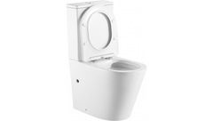 Унитаз напольный безободковый Triton-Pro Corso CO-3906, сиденье микролифт, 610 x 365 мм