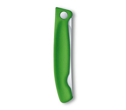 Нож кухонный складной Victorinox Classic, 110 mm, Wavy Edge, Green (6.7836.F4B)
