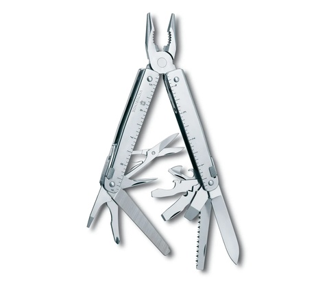 Мультитул Victorinox SwissTool X Plus Ratchet, 115 mm, 38 функций, кожаный чехол (3.0339.L)