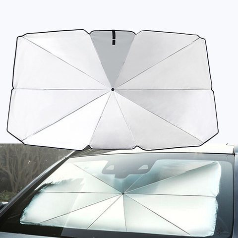 Зонт солнцезащитный для автомобиля на лобовое стекло