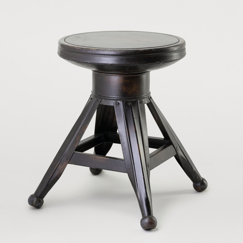 МЕТАЛЛИЧЕСКИЙ ТАБУРЕТ В СТИЛЕ 70 Х