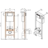 Cersanit 68304 Комплект BRASKO SMART CO DPL EO slim инсталляция VECTOR кнопка ESTETICA пластик белый