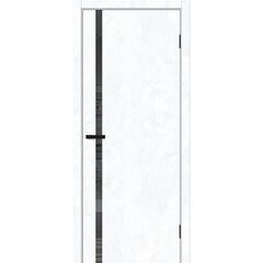 Купить Межкомнатная дверь экошпон Браво-1.55 Snow Art / Mirox Grey