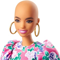 Барби Fashionistas 150 Без Волос в Розовом Цветочном Платье