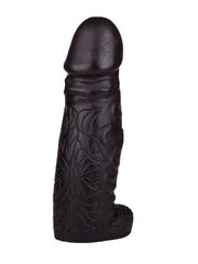 Чёрный фаллоимитатор-гигант DESPOT - 28 см. - 