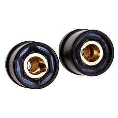 Кабельный разъем QUATTRO ELEMENTI розетка кабельная сварочного аппарата SК 35-50 ( до 315 А/45В)  2 шт в блистере (Арт. 641-978)