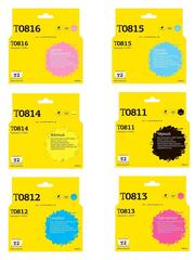 IC-ET0817 Комплект картриджей T2 для Epson T0817: черный, голубой, пурпурный, желтый, светло-голубой, светло-пурпурный