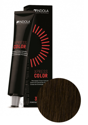 Крем-краска для волос 5.0 светлый коричневый натуральный XpressColor Indola, 60 мл