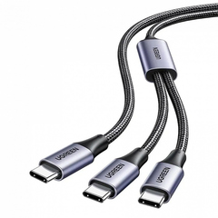Кабель UGREEN US561 (35087) Type C 2.0 Male To Type C 2.0 Male 2-в-1 Charging&Data Cable 1,5м, черный