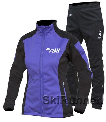 Утеплённый лыжный костюм RAY Race WS Purple-Black 2018 женский