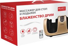 Массажер для стоп и лодыжек БЛАЖЕНСТВО ДРИМ, золотой Bradex