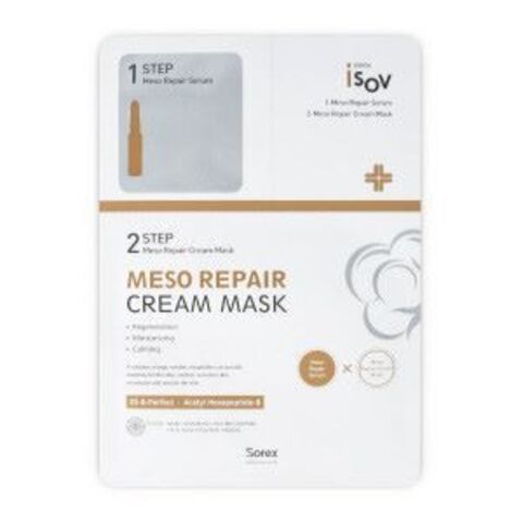 Isov Маска восстанавливающая + ампула 2 мл. 1 шт | Meso Repair Cream Mask 2Step