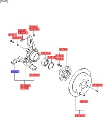 САЙЛЕНТБЛОК КУЛАКА ЗАДНЕГО МАЛЫЙ TUCSON, SPORTAGE KM ONNURI, CAR-DEX / ЗАДНЕГО ПОПЕРЕЧНОГО РЫЧАГА  (уст. 4 шт)