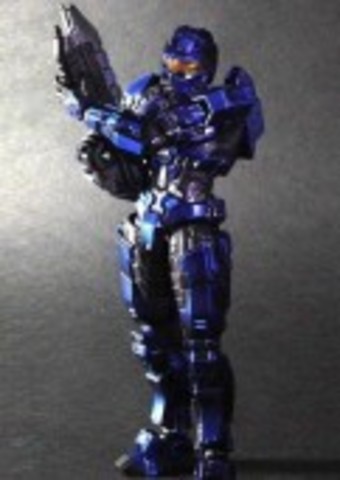 Halo Play Arts Kai Figure - Spartan Mark V Blue