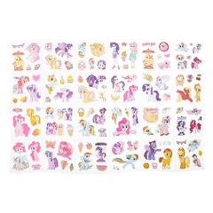 Наклейки стикеры Basir, серия "Единорог", размер 16,5*16,5 см, 4 листа