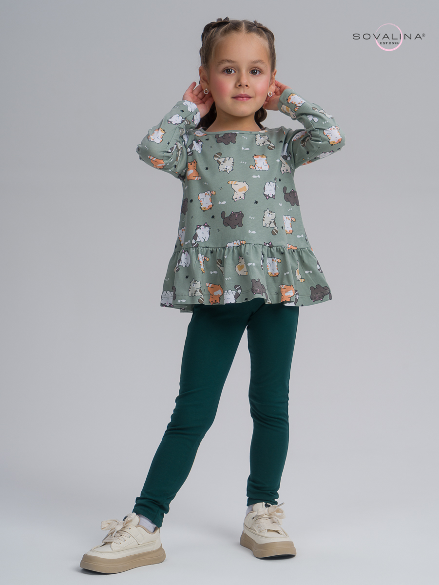 Костюм Алиса SG котята хаки-изумруд