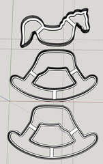 Лошадка качалка 3D №37 от Веры Черневич