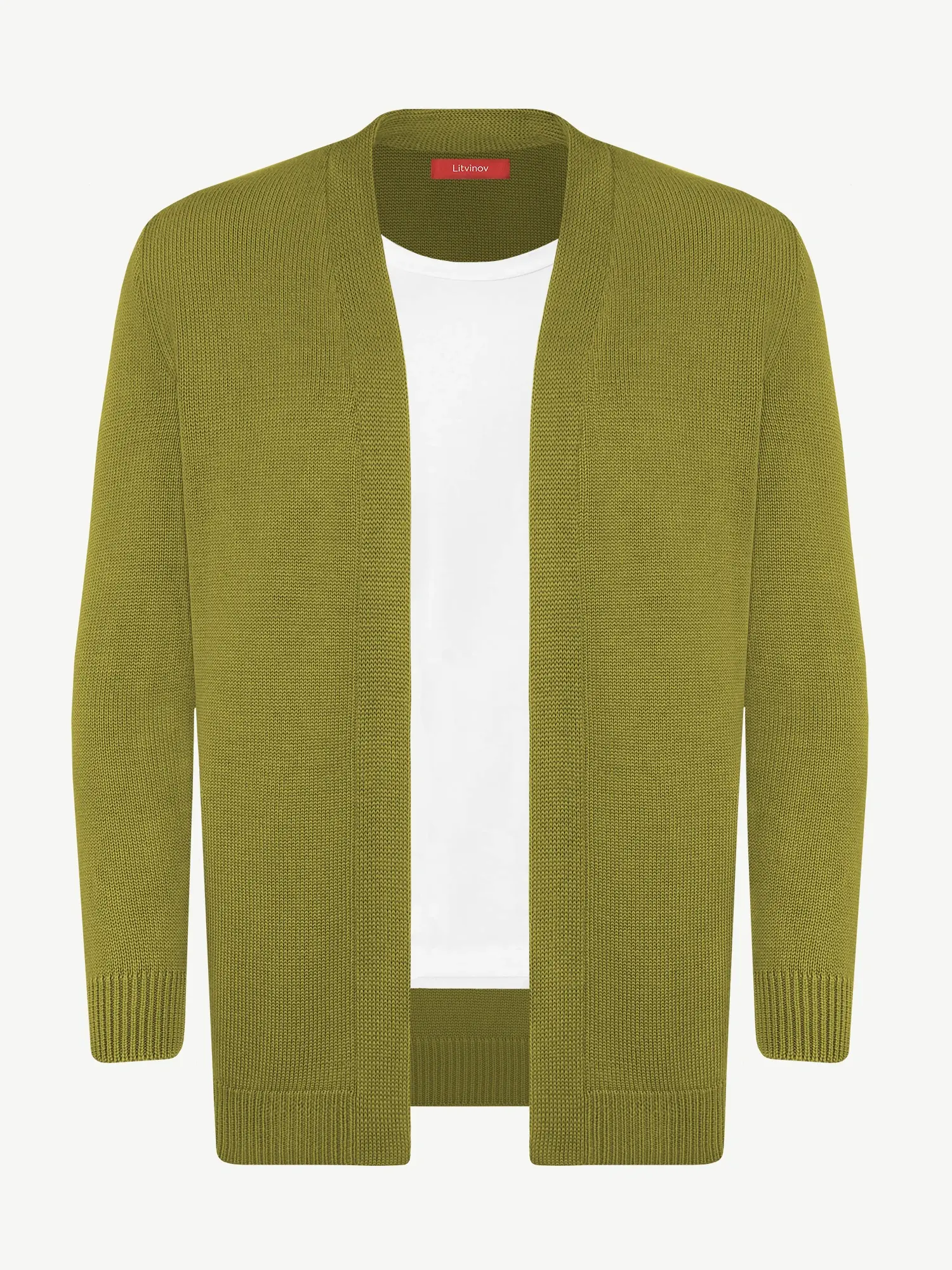 Кардиган с планкой из шелка