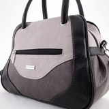 Сумка Саломея 325 мульти итальянский серо-черный