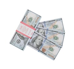 Пачка купюр (Шуточные деньги) 100 долларов.