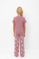 пижама  для девочки  К 1636/морозная вишня,единороги