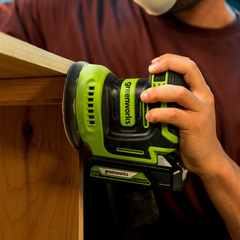 Эксцентриковая шлифмашина Greenworks OS325 24V аккумуляторная, без АКБ и ЗУ