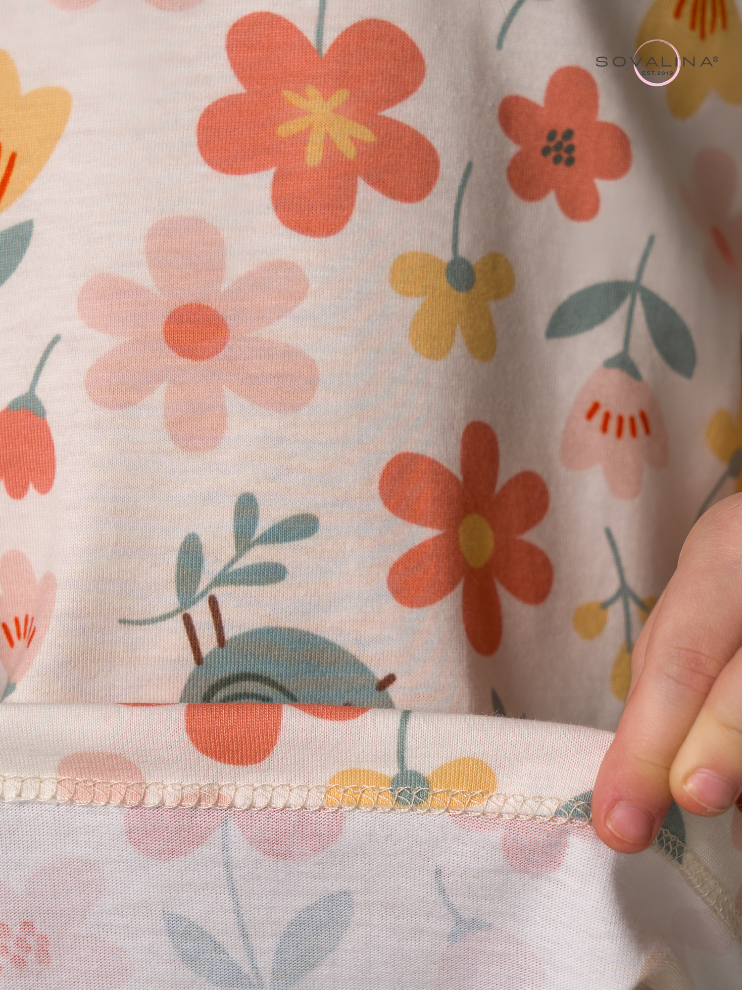 Костюм Мун птички в саду-мята