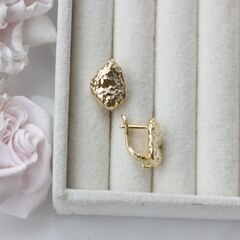 Швензы фриформ 16*12 мм с английским замком, позолота, Ш129