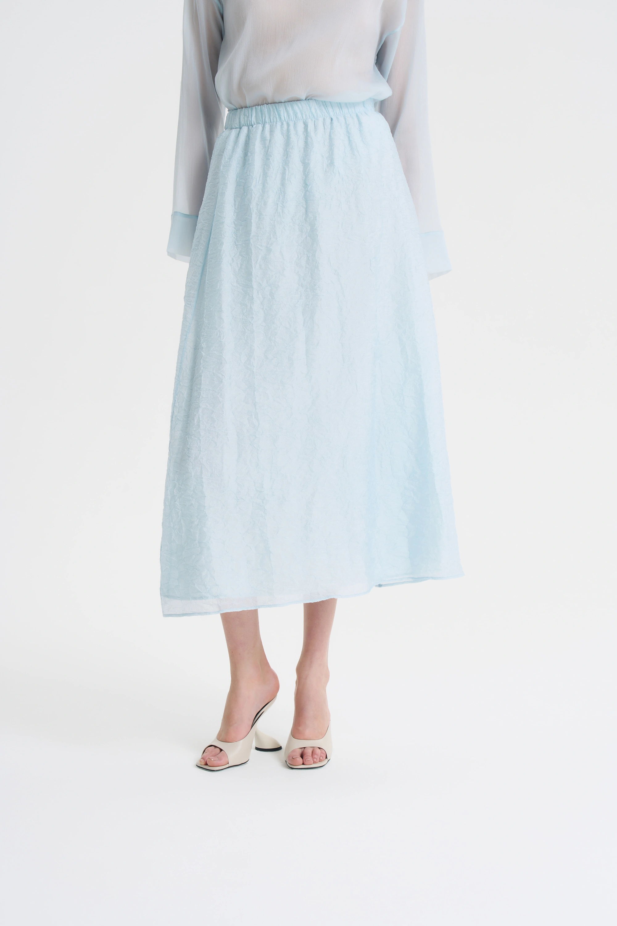 Юбка из жатой вискозы