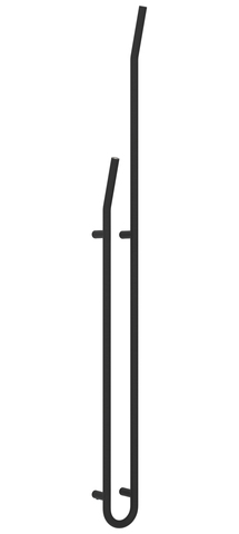 Сунержа Локон 15-0888-1612 Полотенцесушитель электрический 1600х125 левый (Тёмный титан муар)