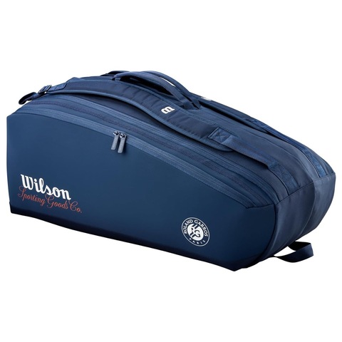 Теннисная сумка Wilson Roland Garros Session De Soiree Super Tour 9Pk 2026 (9 ракеток)