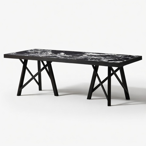 Дизайнерский стол EDGE CERAMIC LARGE black