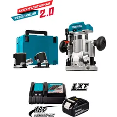 Аккумуляторный фрезер Makita DRT50ZJX2(R)