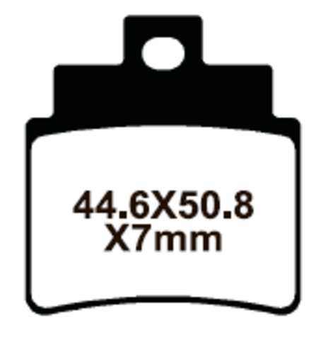 YL-F068 Тормозные колодки дисковые мото YONGLI Organic (FDB2141P)