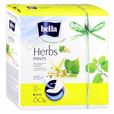 Прокладки ежедн BELLA Panty Herbs Tilia 50 + 10 шт ПОЛЬША