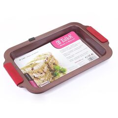 Форма для выпечки сталь, 23х36х3.5 см, антиприг, прямоуг, Taller, TR-6302